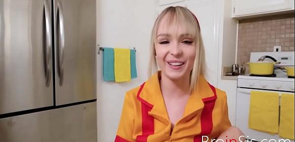  Blonde Sister Fucks Me Immediately After Shift- Lily Bell